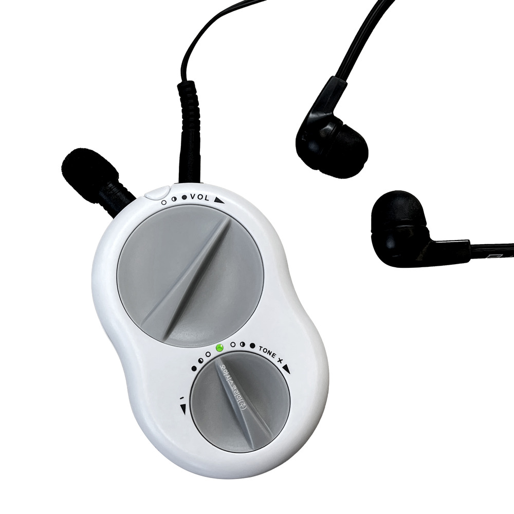크레센도60 맞춤형 음성증폭기 대화용 보청기 화이트